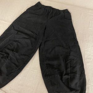 Kleen black linen pants